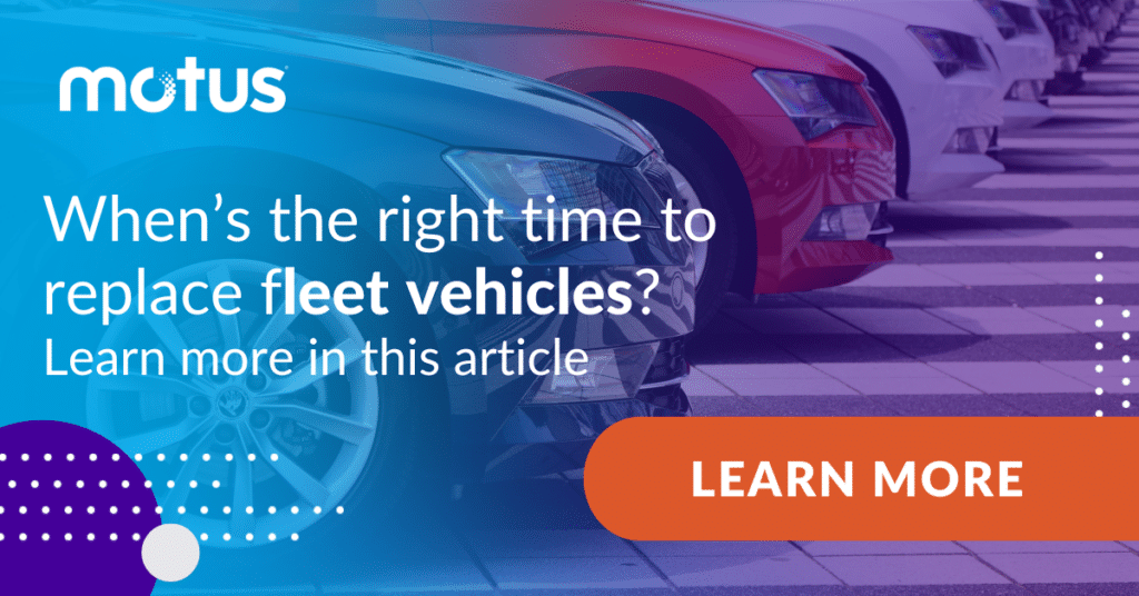 graphic stating "When’s the right time to replace fleet vehicles? Learn more in this article" with button to Learn More, paralleling fleet vehicle maintenance