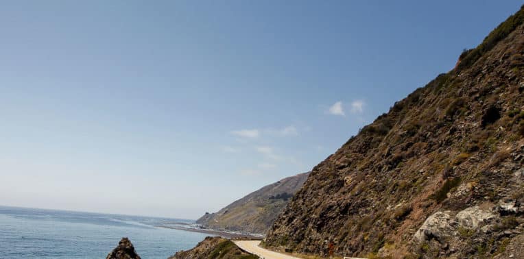 Cliffs overlooking water