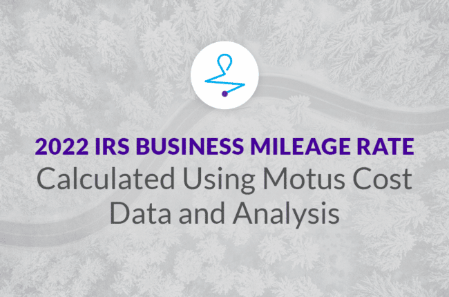 2022 IRS Business Mileage Rate
