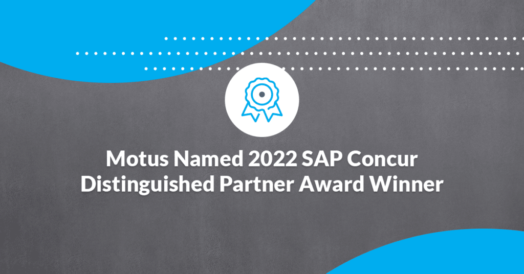 2022 SAP Concur Distinguished Partner Award