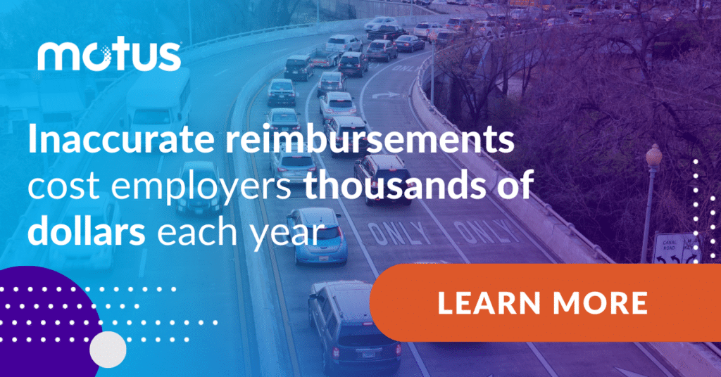 Graphic stating "Inaccurate reimbursements cost employers thousands of dollars each year" prompting readers to learn more, evoking California Labor Code Section 2802