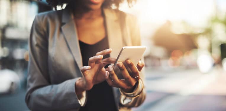 business woman on phone evoking choosing the right BYO provider