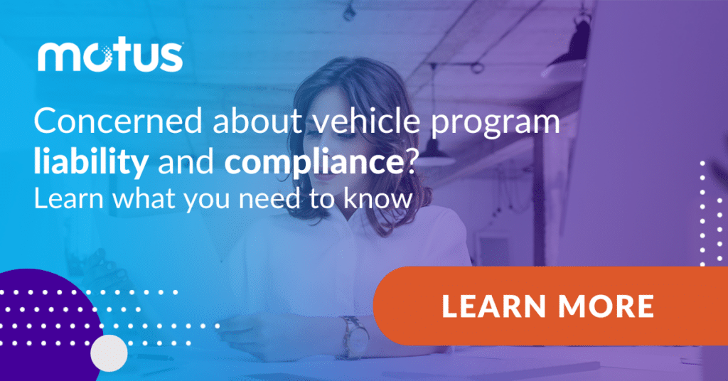 Graphic stating "Concerned about vehicle program liability and compliance? Learn what you need to know. Learn More"