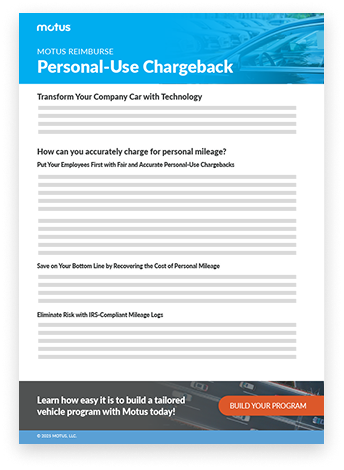 Motus Reimburse Personal-use Chargeback (PUC) Datasheet Thumbnail