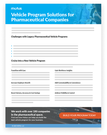 Vehicle Program Solutions for Pharmaceutical Companies Datasheet Thumbnail